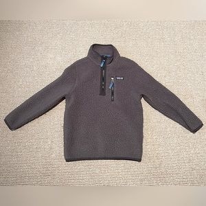 Patagonia Retro Pile 1/4 Zip Forge Grey Fleece Pullover